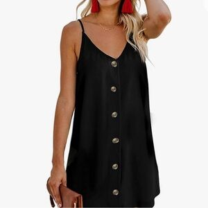 Black Button Dress